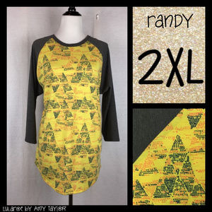 NWT LuLaRoe Randy Tee - Geometric - 2XL
